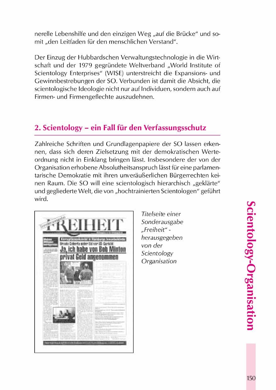 Seite 153 des Verfassungsschutzbericht 2000 Thüringen