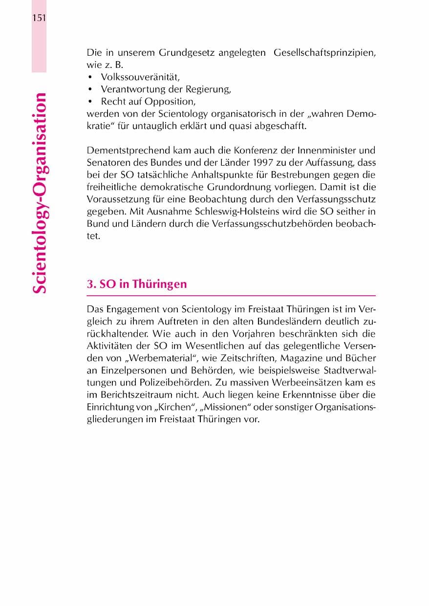 Seite 154 des Verfassungsschutzbericht 2000 Thüringen