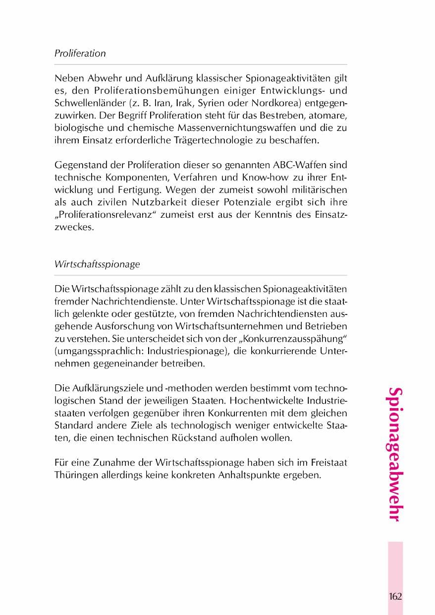 Seite 165 des Verfassungsschutzbericht 2000 Thüringen