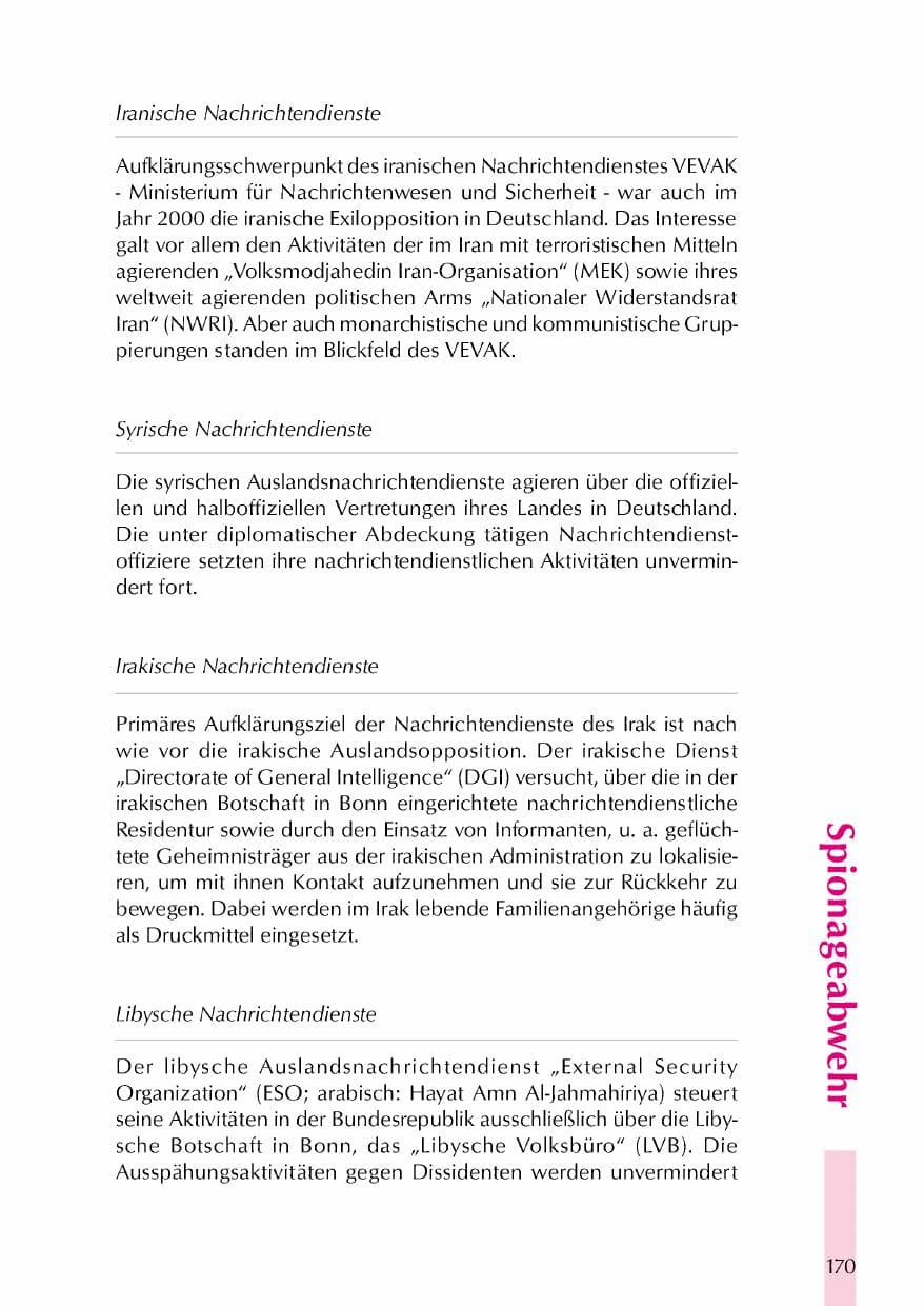 Seite 173 des Verfassungsschutzbericht 2000 Thüringen