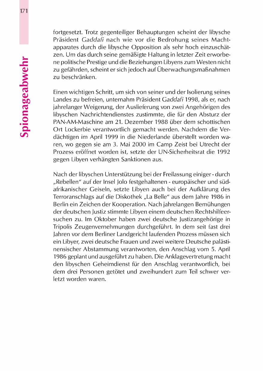 Seite 174 des Verfassungsschutzbericht 2000 Thüringen