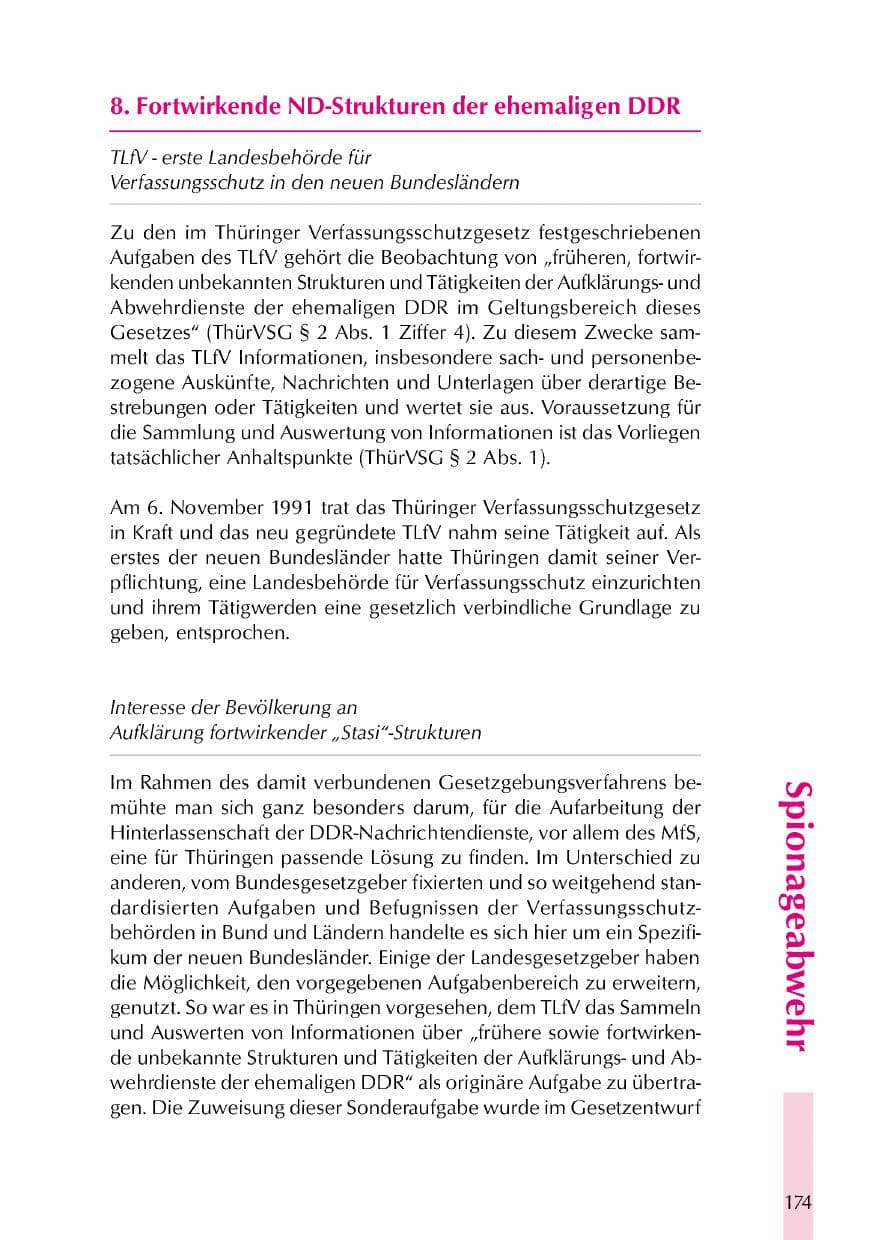 Seite 177 des Verfassungsschutzbericht 2000 Thüringen