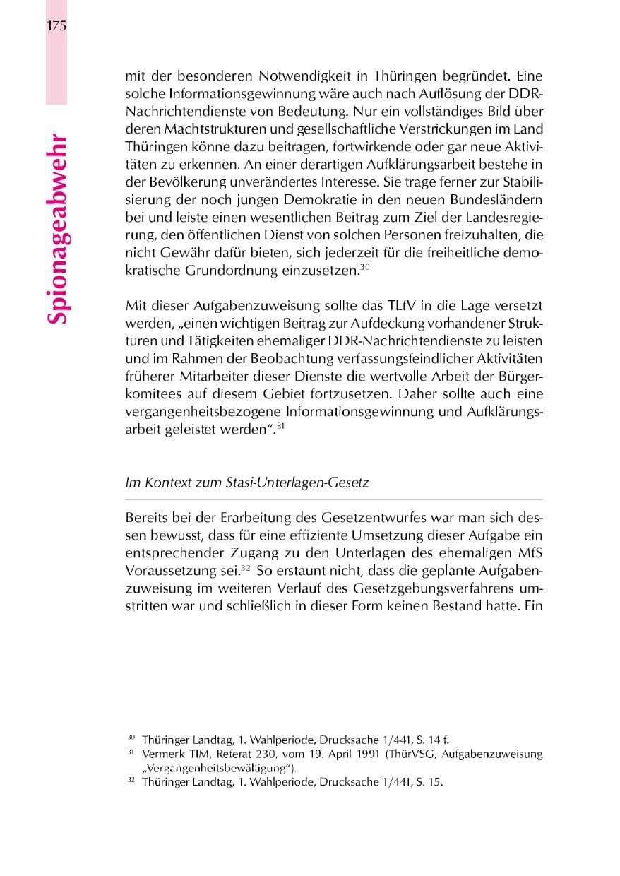Seite 178 des Verfassungsschutzbericht 2000 Thüringen