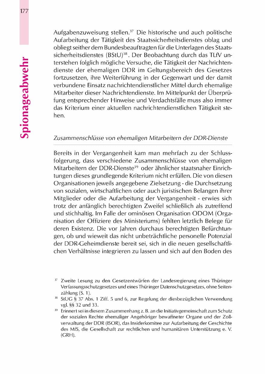 Seite 180 des Verfassungsschutzbericht 2000 Thüringen