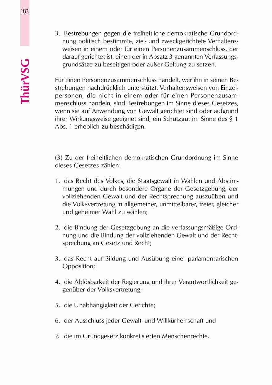 Seite 186 des Verfassungsschutzbericht 2000 Thüringen