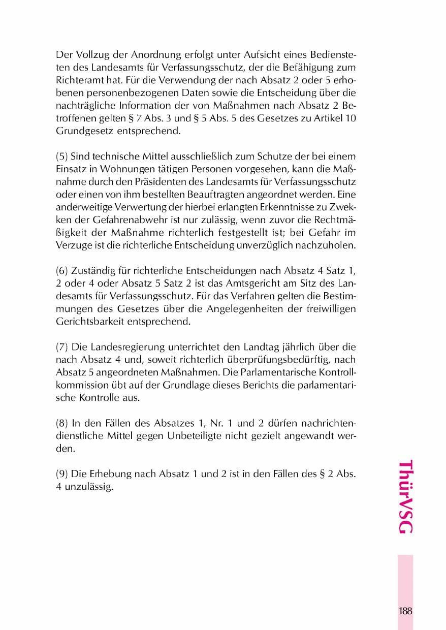 Seite 191 des Verfassungsschutzbericht 2000 Thüringen