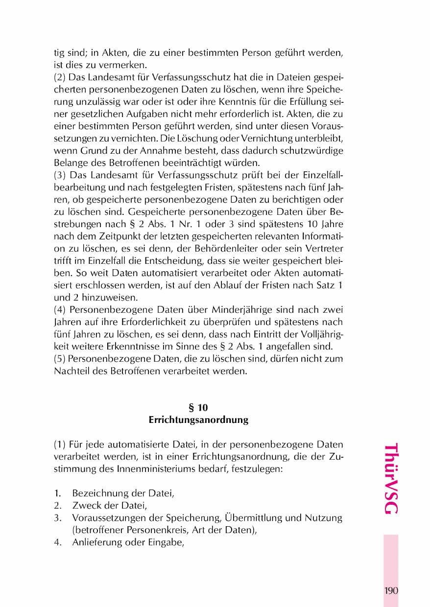 Seite 193 des Verfassungsschutzbericht 2000 Thüringen