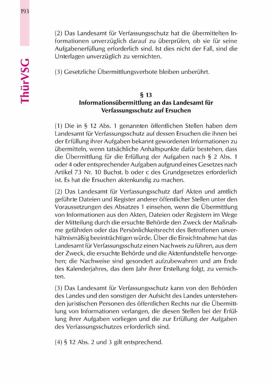 Seite 196 des Verfassungsschutzbericht 2000 Thüringen