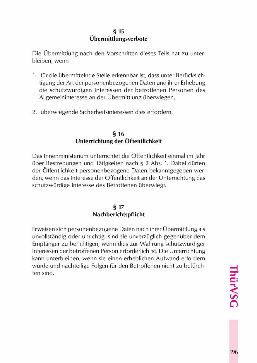 Seite 199 des Verfassungsschutzbericht 2000 Thüringen