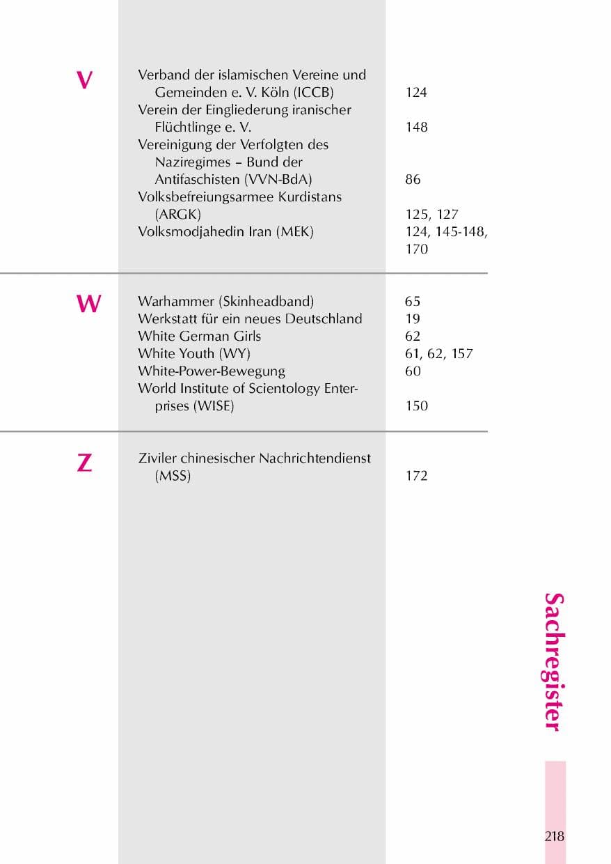 Seite 221 des Verfassungsschutzbericht 2000 Thüringen