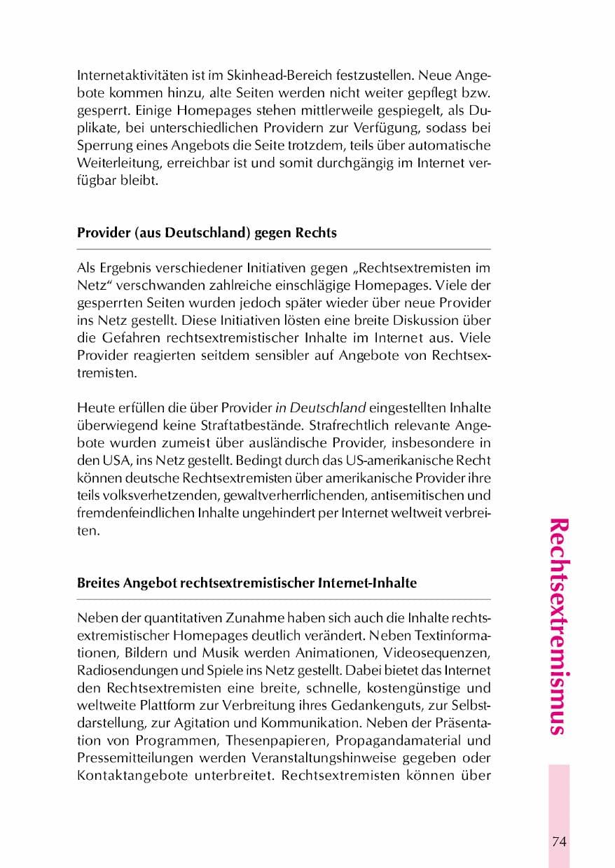 Seite 77 des Verfassungsschutzbericht 2000 Thüringen