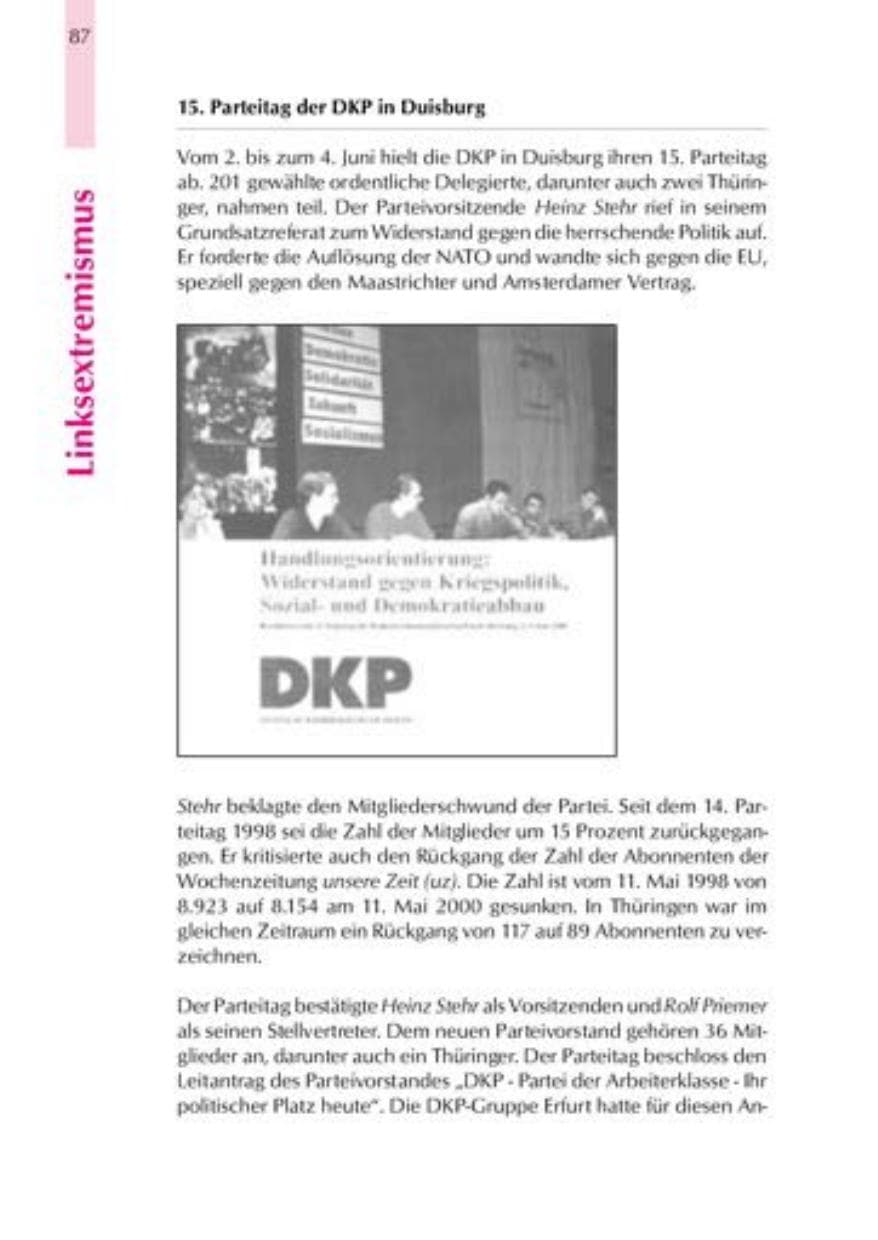 Seite 90 des Verfassungsschutzbericht 2000 Thüringen