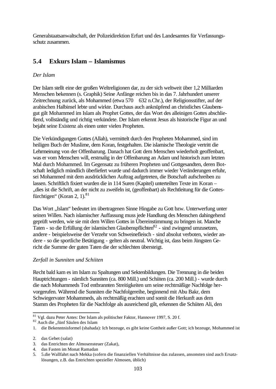 Seite 103 des Verfassungsschutzbericht 2001 Thüringen