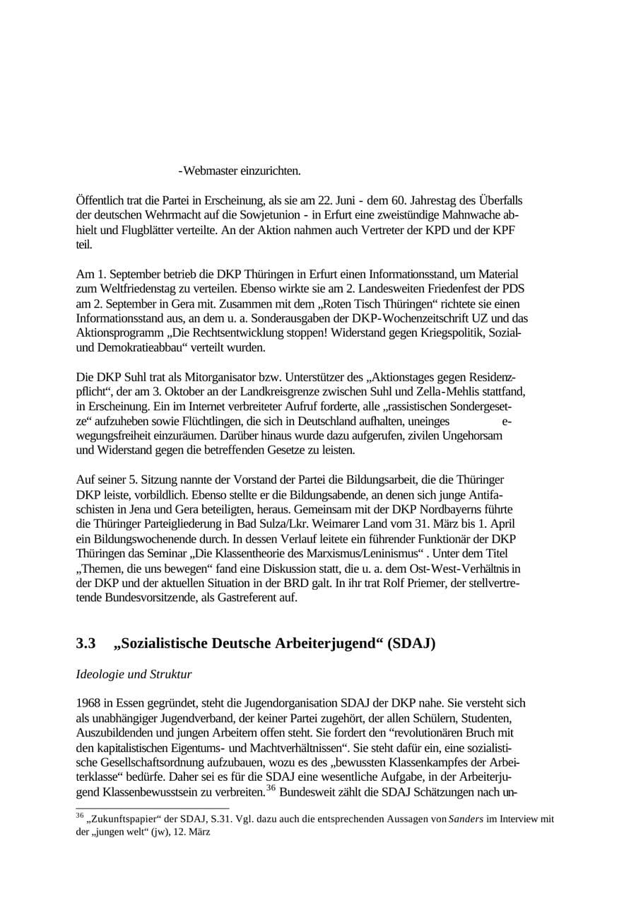 Seite 53 des Verfassungsschutzbericht 2001 Thüringen
