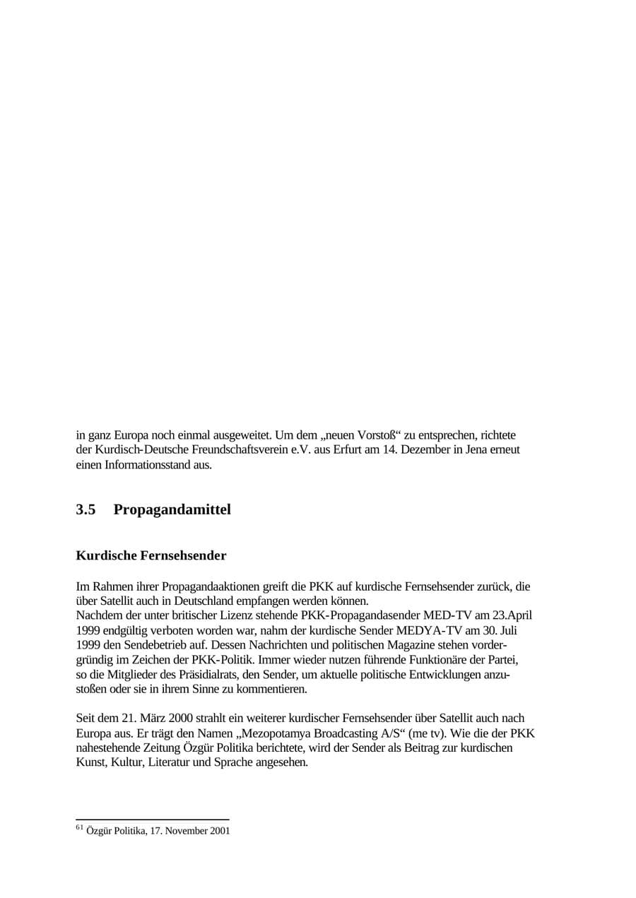 Seite 92 des Verfassungsschutzbericht 2001 Thüringen