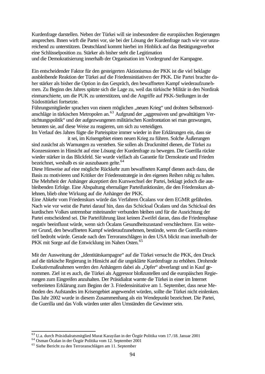 Seite 94 des Verfassungsschutzbericht 2001 Thüringen
