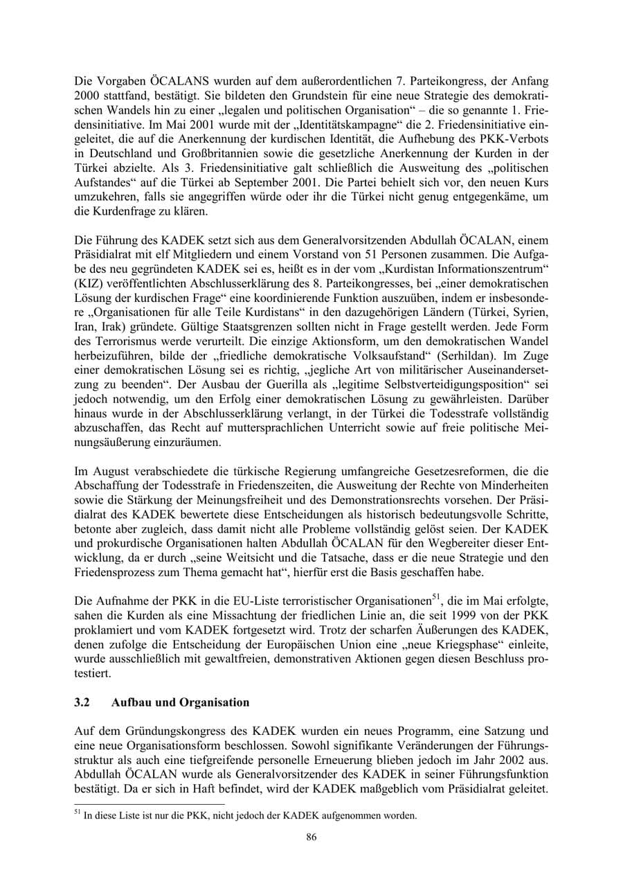 Seite 86 des Verfassungsschutzbericht 2002 Thüringen