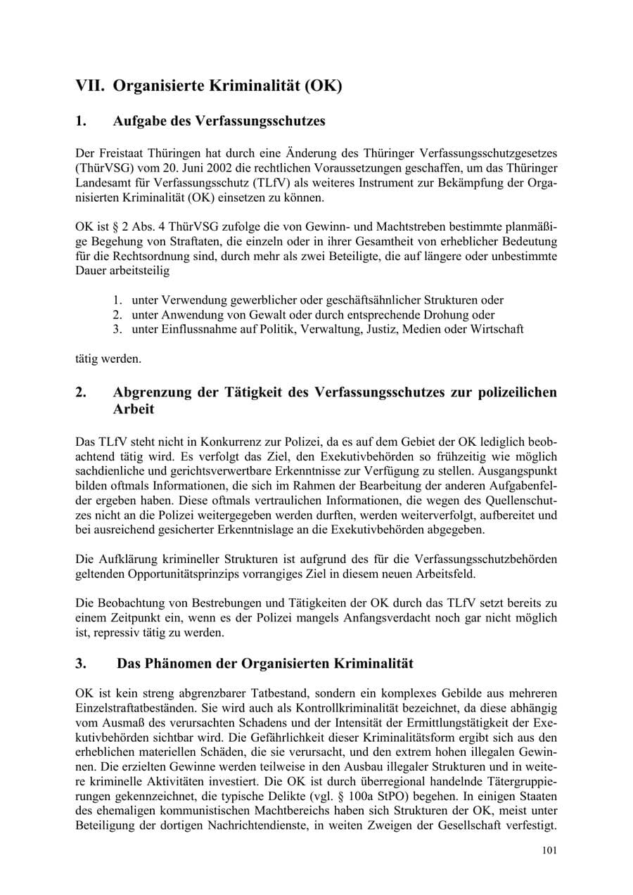 Seite 101 des Verfassungsschutzbericht 2003 Thüringen
