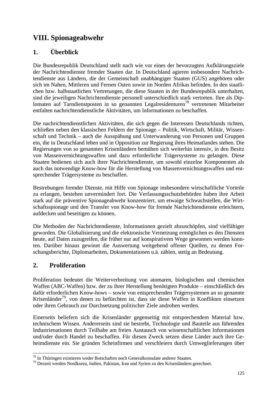 Seite 125 des Verfassungsschutzbericht 2004 Thüringen