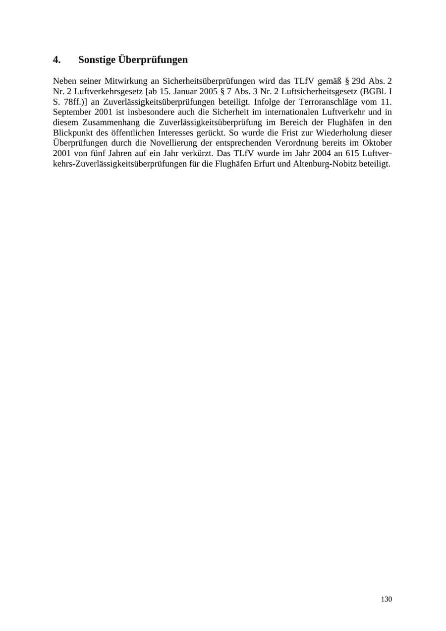 Seite 130 des Verfassungsschutzbericht 2004 Thüringen