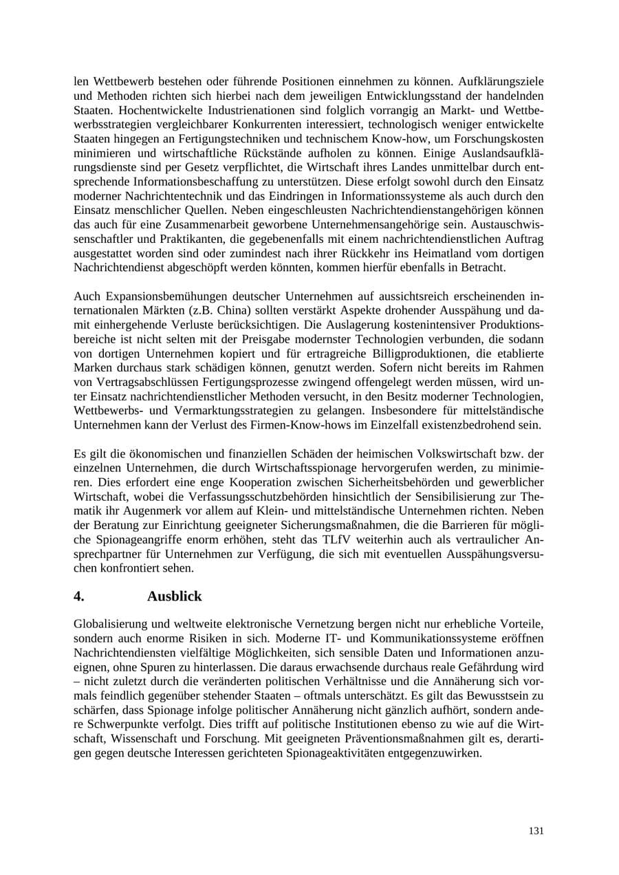 Seite 132 des Verfassungsschutzbericht 2005 Thüringen