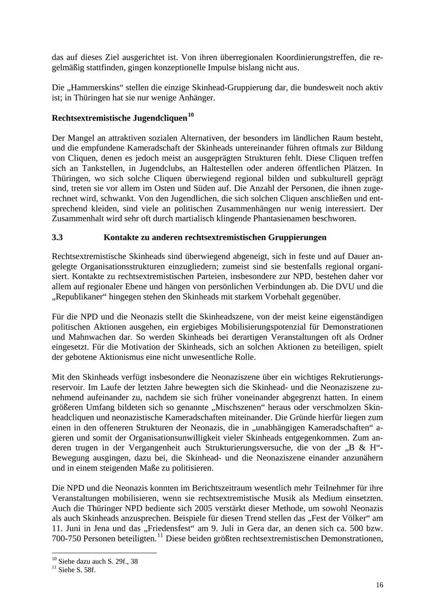 Seite 17 des Verfassungsschutzbericht 2005 Thüringen