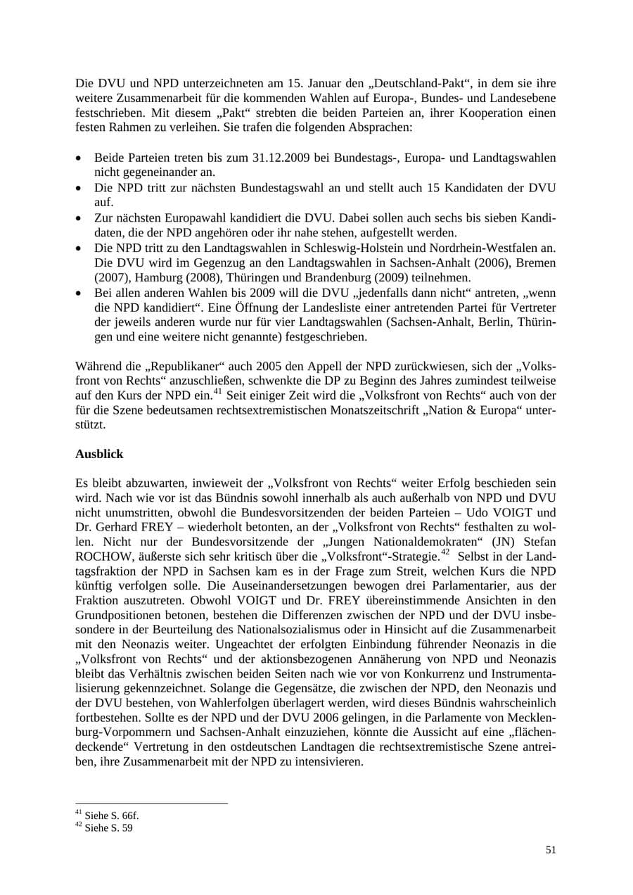 Seite 52 des Verfassungsschutzbericht 2005 Thüringen