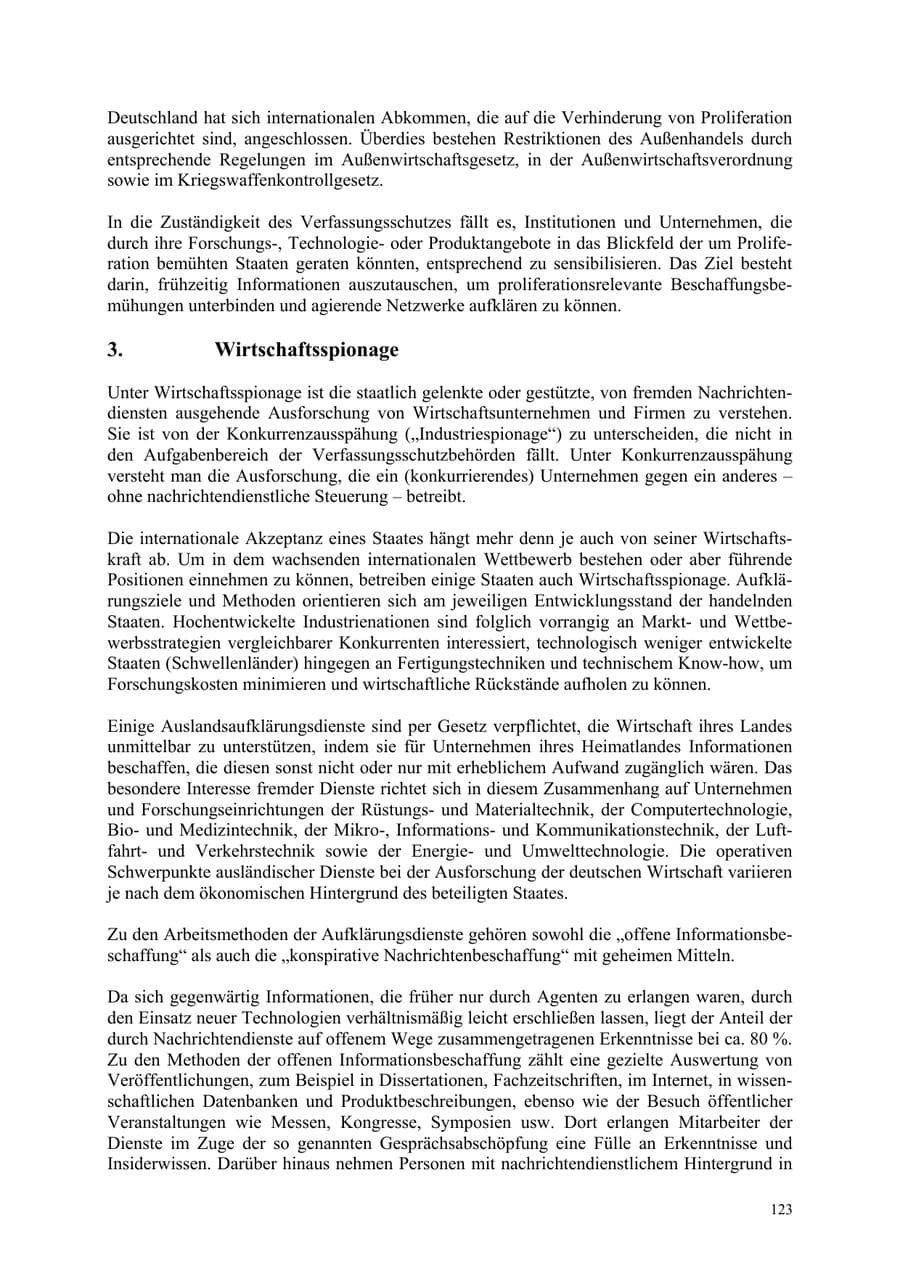 Seite 123 des Verfassungsschutzbericht 2006 Thüringen