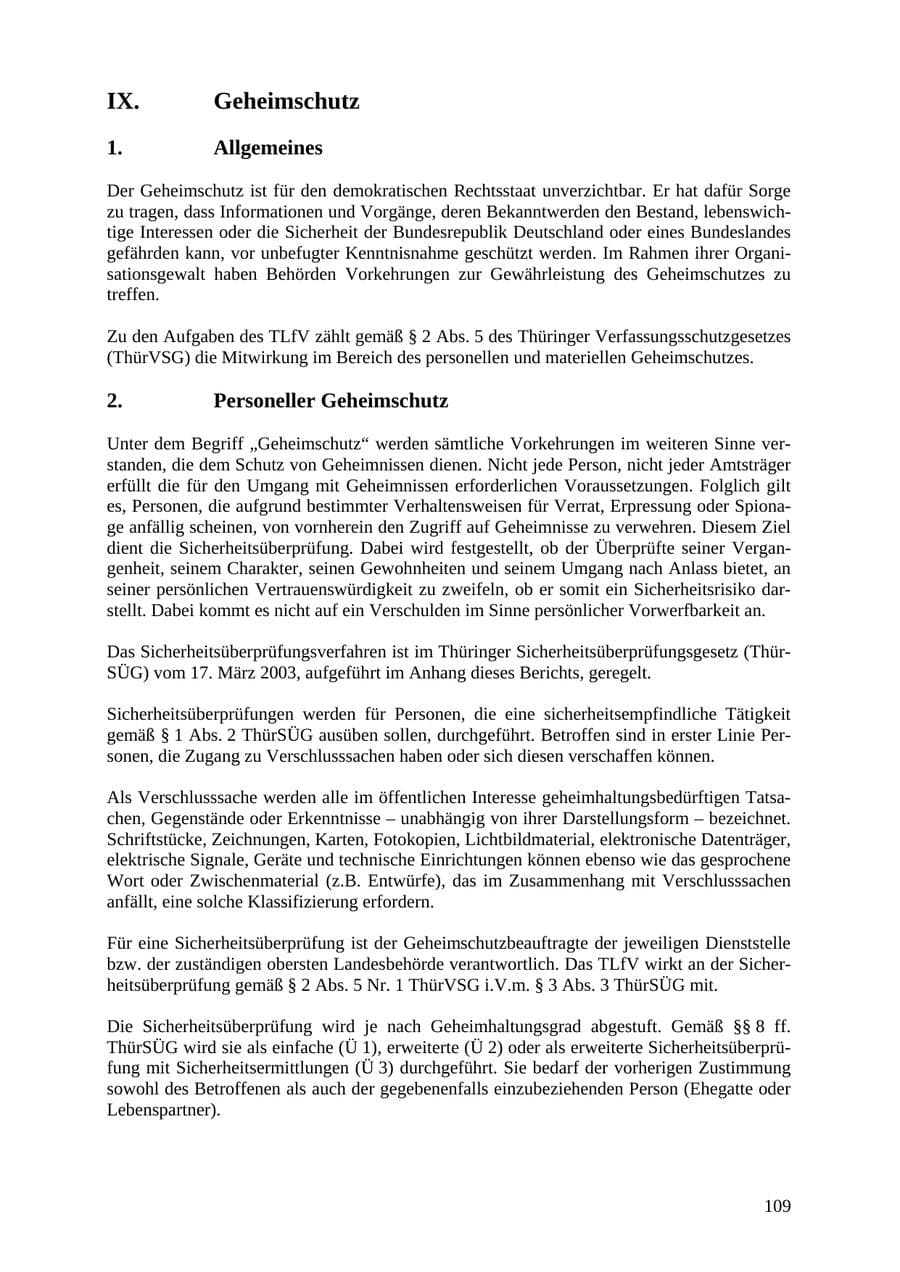 Seite 109 des Verfassungsschutzbericht 2007 Thüringen