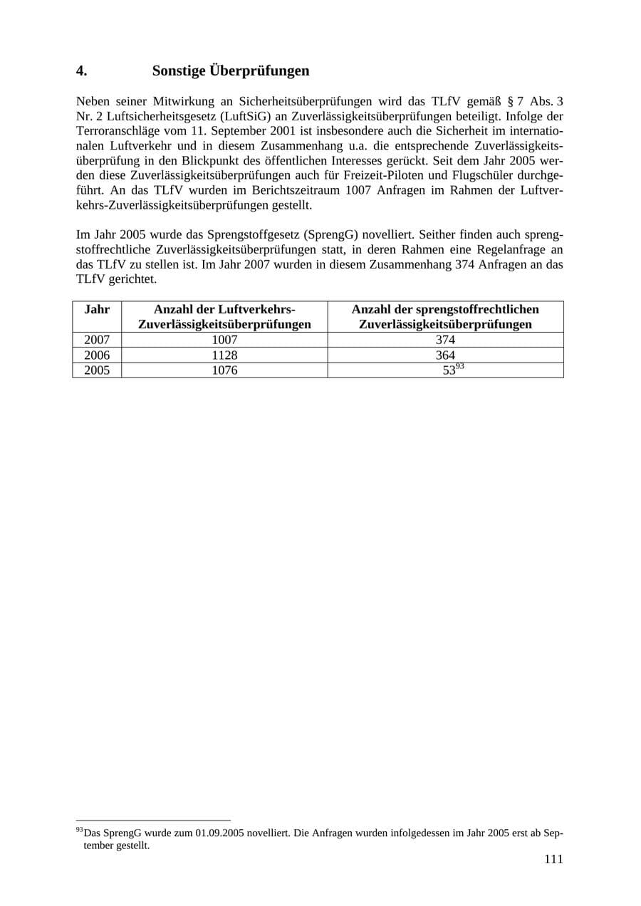 Seite 111 des Verfassungsschutzbericht 2007 Thüringen
