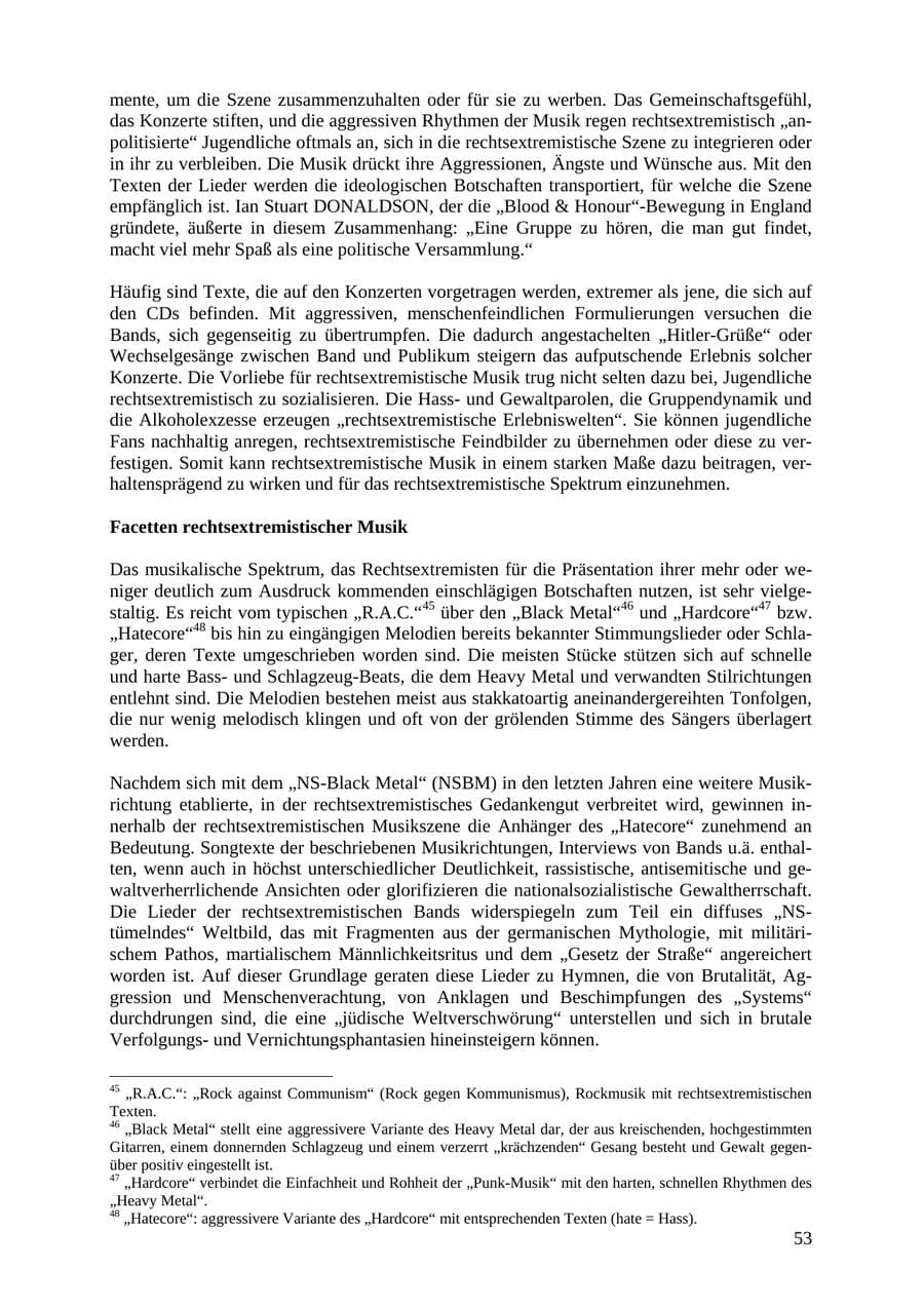 Seite 53 des Verfassungsschutzbericht 2007 Thüringen