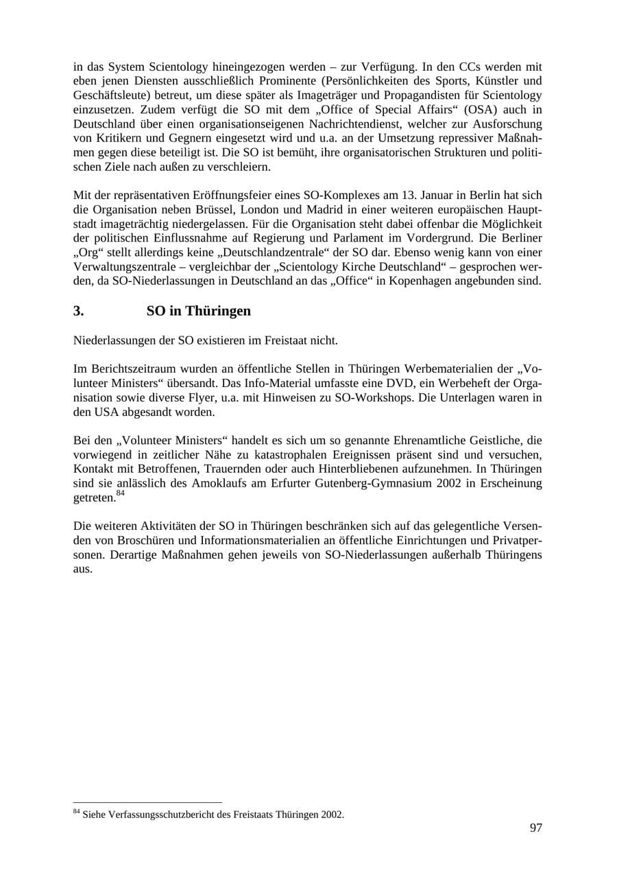 Seite 97 des Verfassungsschutzbericht 2007 Thüringen
