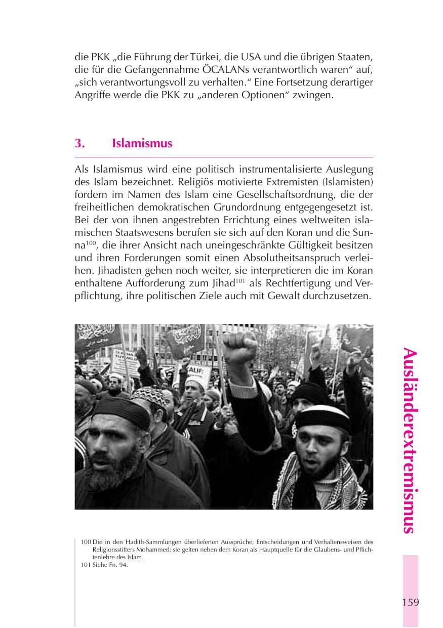 Seite 160 des Verfassungsschutzbericht 2008 Thüringen