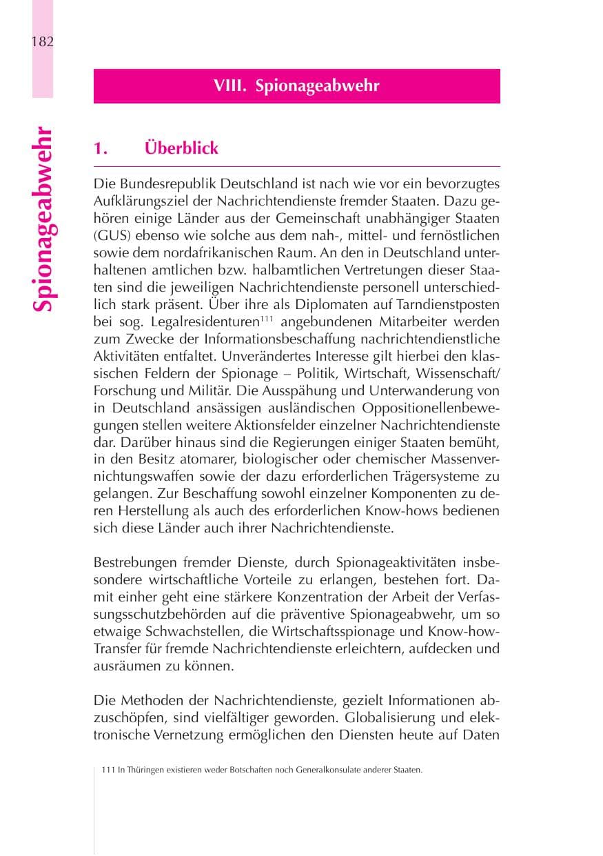 Seite 183 des Verfassungsschutzbericht 2008 Thüringen