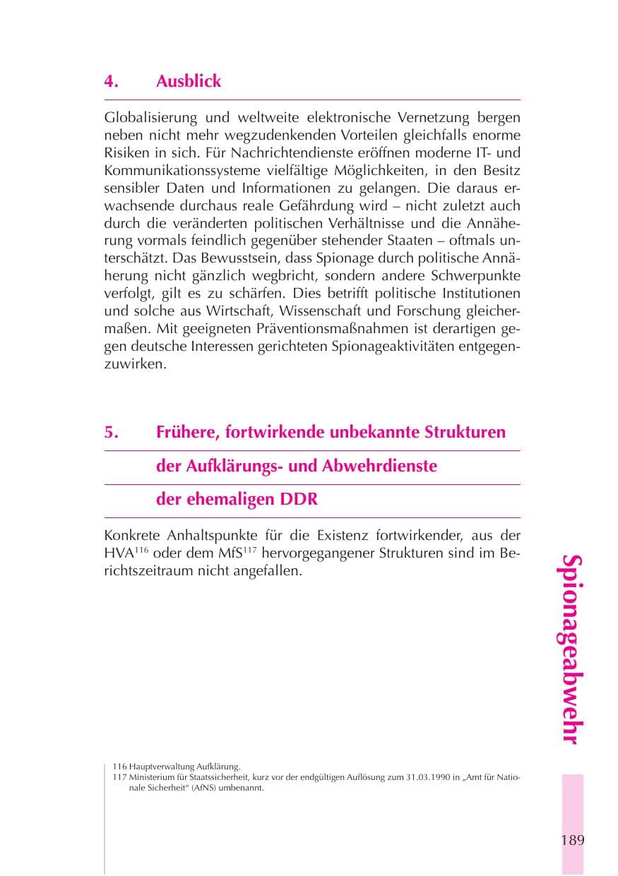Seite 190 des Verfassungsschutzbericht 2008 Thüringen