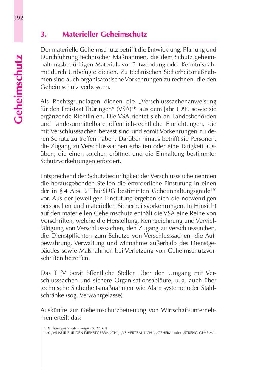 Seite 193 des Verfassungsschutzbericht 2008 Thüringen