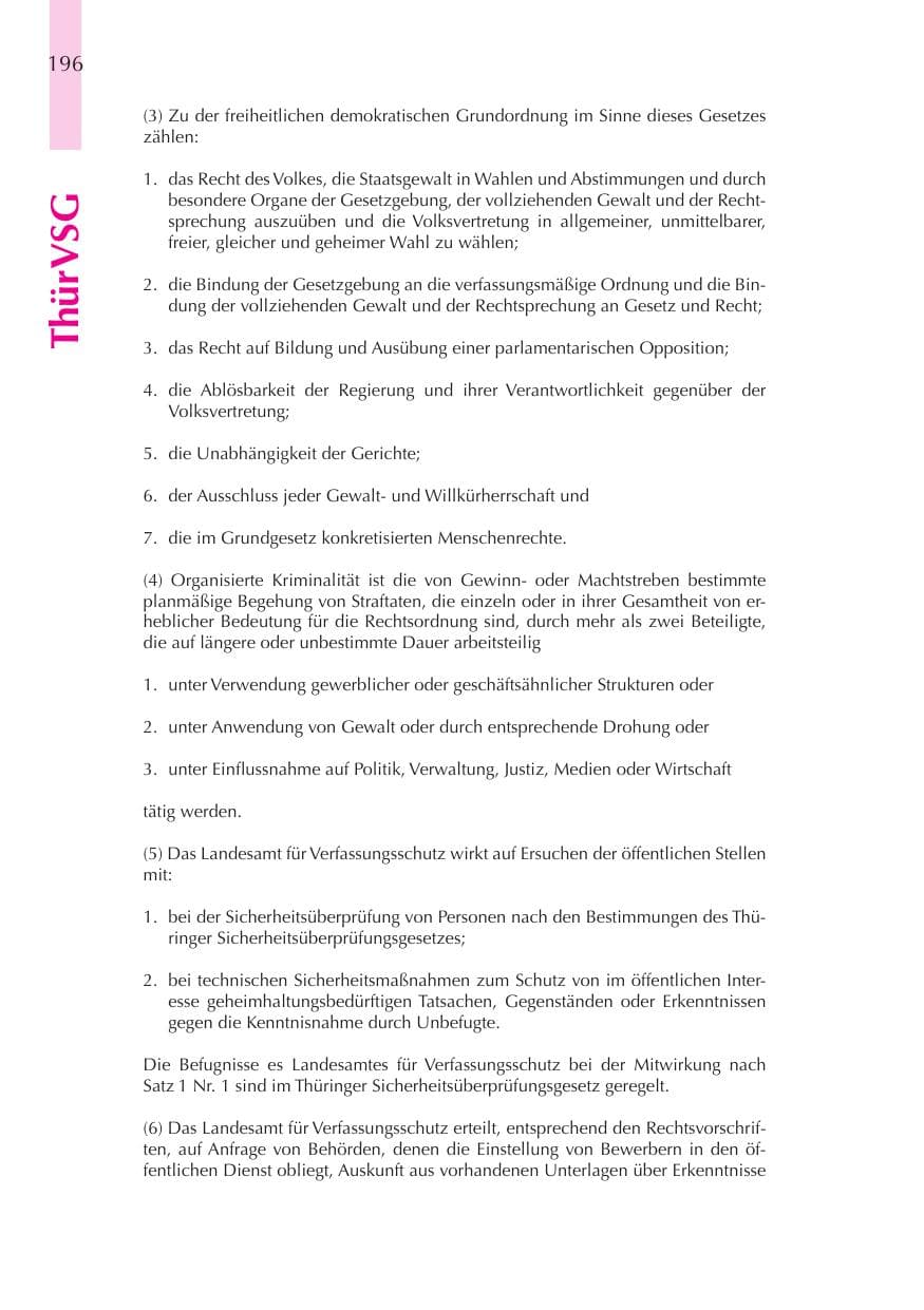 Seite 197 des Verfassungsschutzbericht 2008 Thüringen