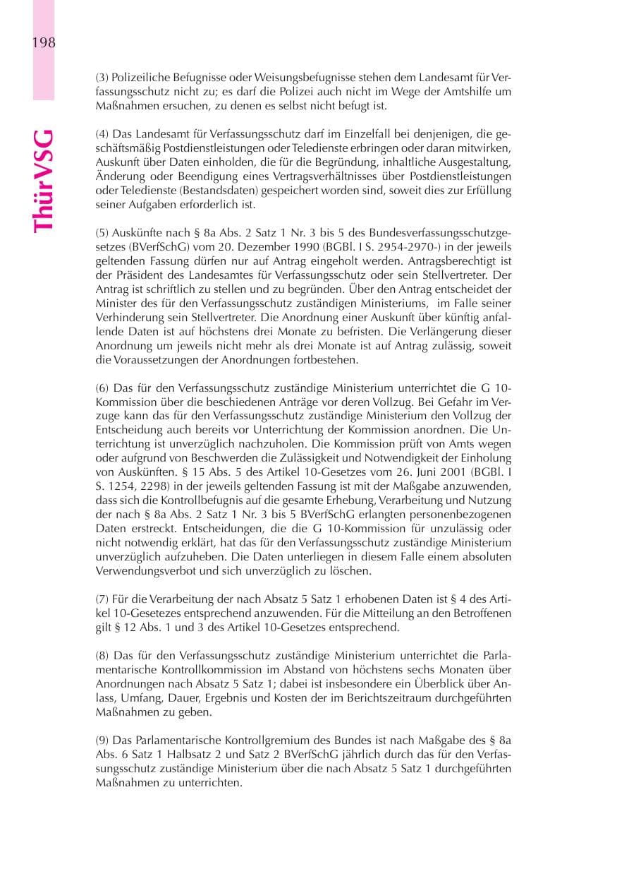 Seite 199 des Verfassungsschutzbericht 2008 Thüringen