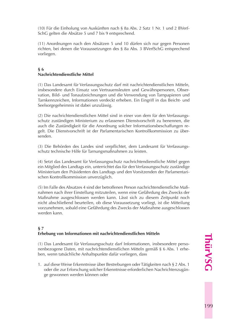Seite 200 des Verfassungsschutzbericht 2008 Thüringen