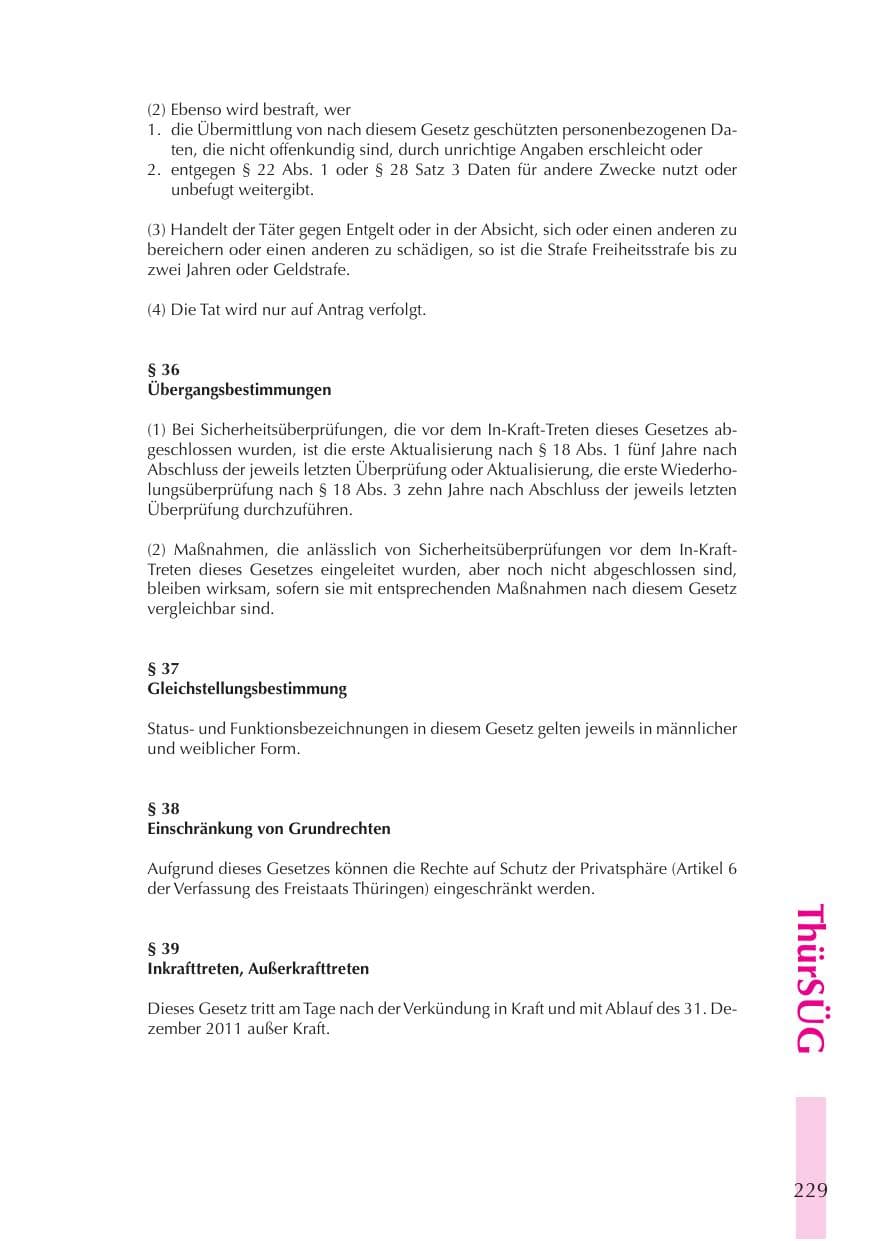 Seite 230 des Verfassungsschutzbericht 2008 Thüringen