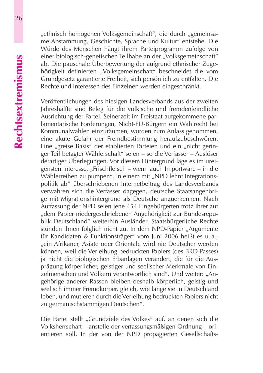 Seite 27 des Verfassungsschutzbericht 2008 Thüringen