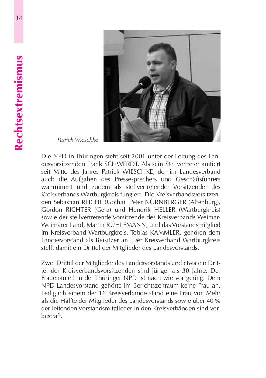 Seite 35 des Verfassungsschutzbericht 2008 Thüringen