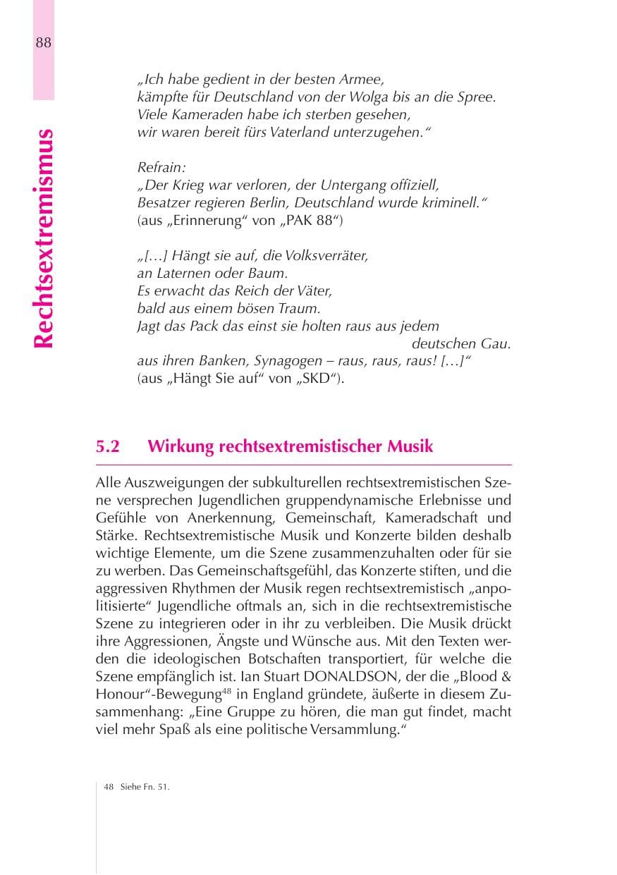 Seite 89 des Verfassungsschutzbericht 2008 Thüringen