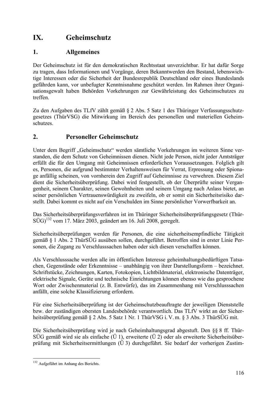 Seite 117 des Verfassungsschutzbericht 2009 Thüringen