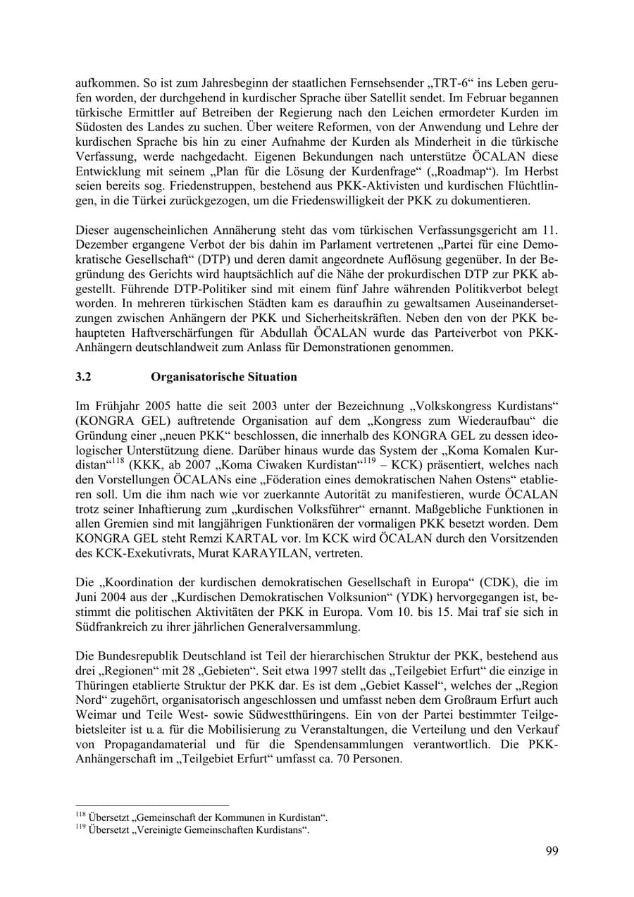Seite 100 des Verfassungsschutzbericht 2009 Thüringen