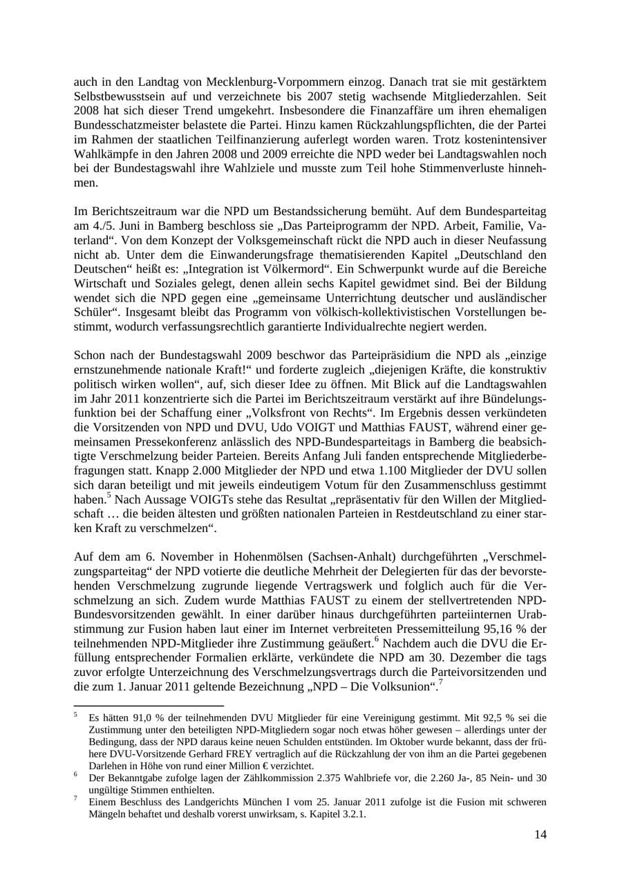Seite 15 des Verfassungsschutzbericht 2010 Thüringen