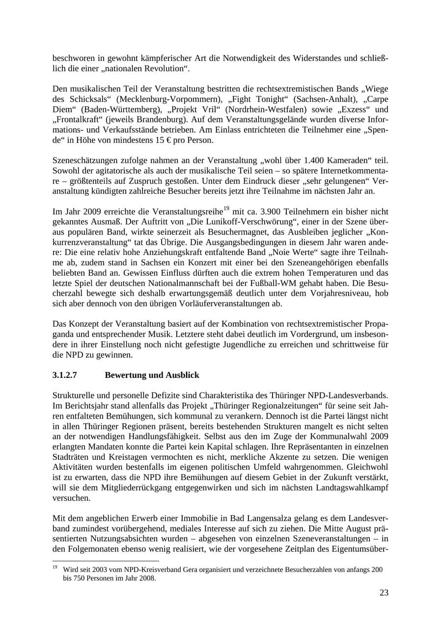 Seite 24 des Verfassungsschutzbericht 2010 Thüringen