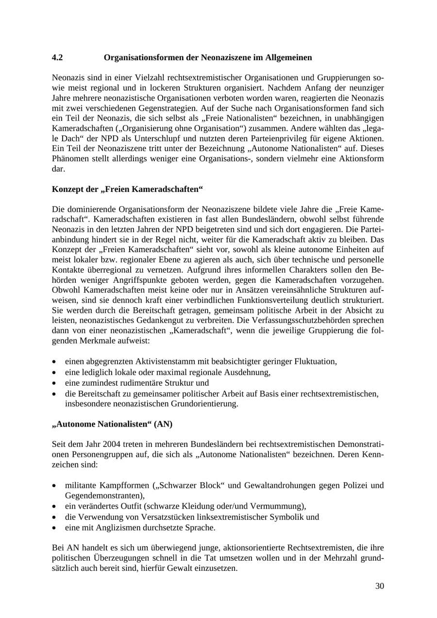 Seite 31 des Verfassungsschutzbericht 2010 Thüringen