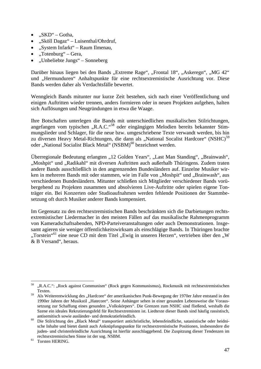 Seite 48 des Verfassungsschutzbericht 2010 Thüringen