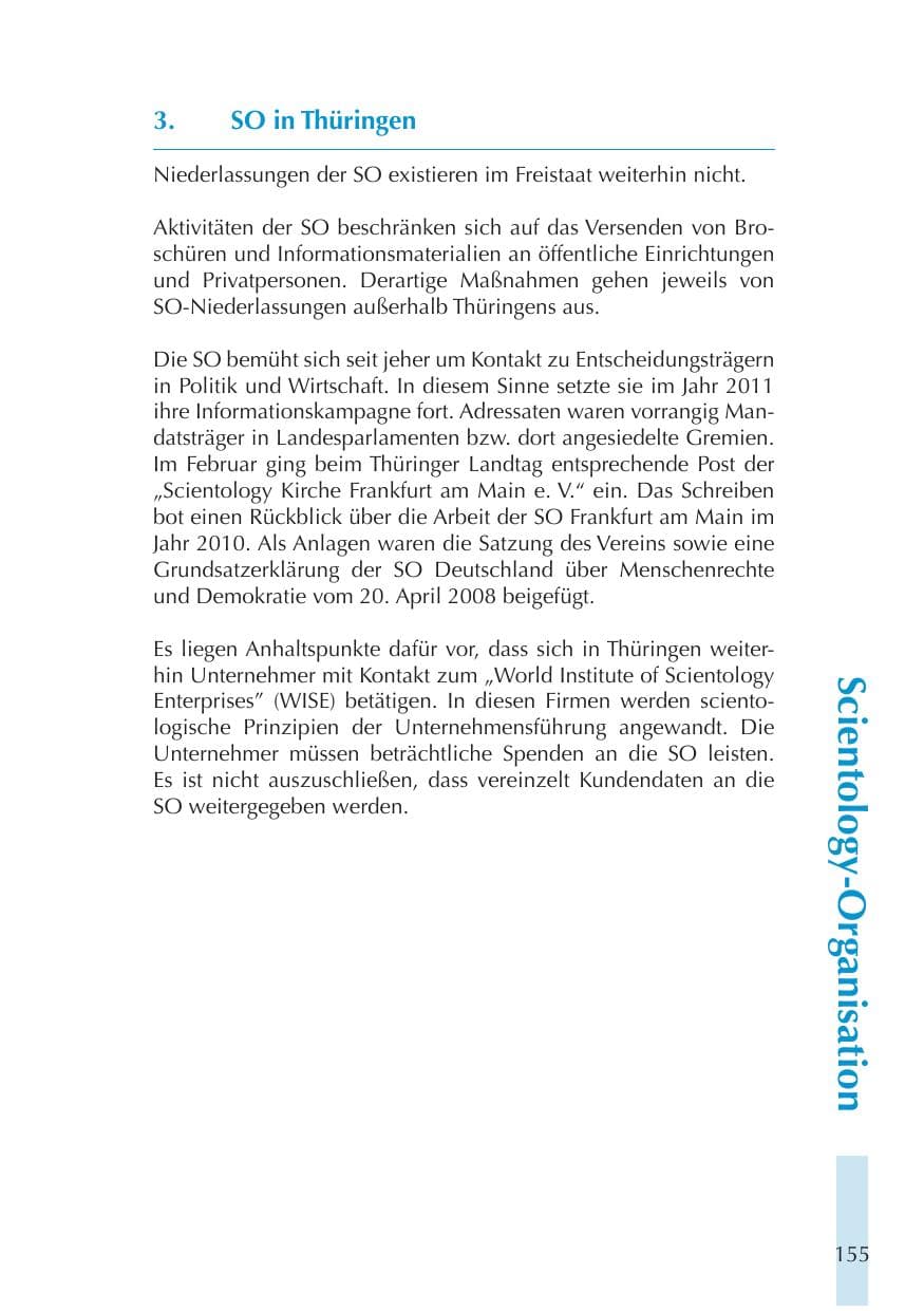 Seite 155 des Verfassungsschutzbericht 2011 Thüringen